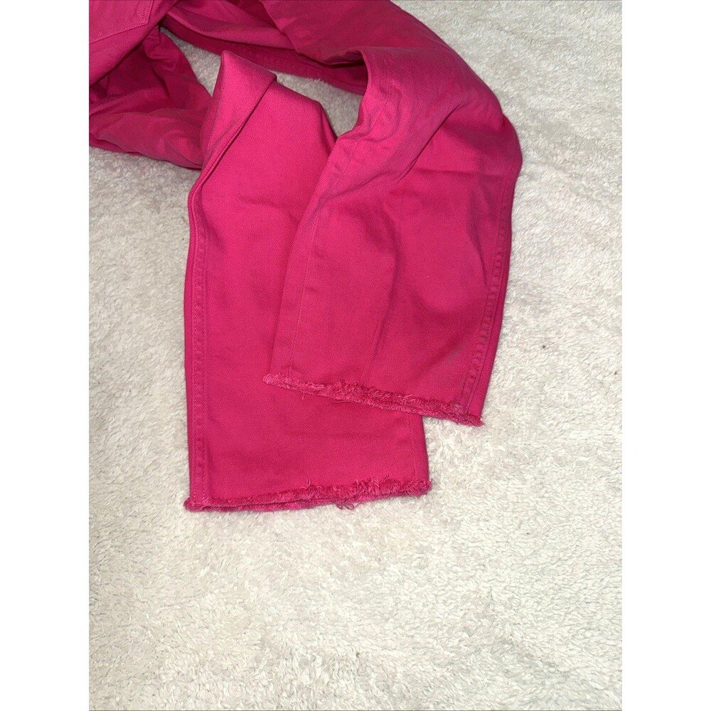 Vineyard Vines Jeans Women’s Pants Size 30 Cotton Frayed Hem Hot Pink - Picture 10 of 11